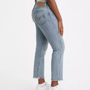 Levi's Wedgie Icon Fit Ankle Jeans Women's 32 "Shut Up" Wash High Rise Denim